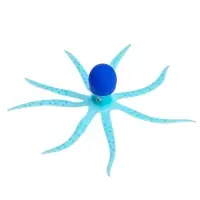 Декор для аквариума &laquo;Осьминог&raquo;, 4&times;9 см, голубой