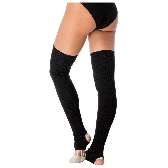 Гетры для гимнастики и танцев Grace Dance №1, длина 80 см, цвет чёрный Гетры для гимнастики и танцев Grace Dance №1, длина 80 см, цвет чёрный