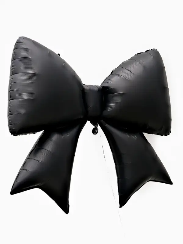 Воздушный шар фольгированный 39" "Бант" цвет черный