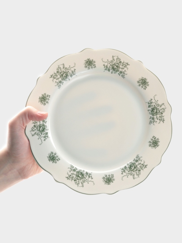 Тарелка WY Emerald Essence, d=20 см, фарфор, белая Тарелка WY Emerald Essence, d=20 см, фарфор, белая