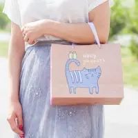 Пакет подарочный крафтовый, упаковка, &laquo;Несу радость&raquo;, MS 18&times;23&times;10 см