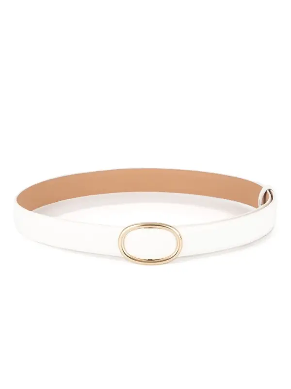 Ремень женский, затяжка, 3&times;110 см, пряжка золотистая, без винта, белый