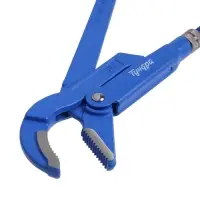 Ключ трубный рычажный ТУНДРА, полукруглый зажим 45&deg;, раскрытие до 50 мм, №2, 1 1/2"