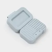 Мыльница дорожная "Лайн", цвет серый