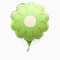 Воздушный шар фольгированный 21" "Ромашка" золотые лепестки, цвет мятный сатин, набор 5 штук   10936