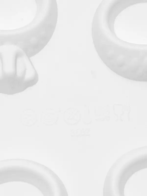 Форма для шоколада Доляна &laquo;Колечки&raquo;, силикон, 27.9&times;16.1&times;1 см, белая