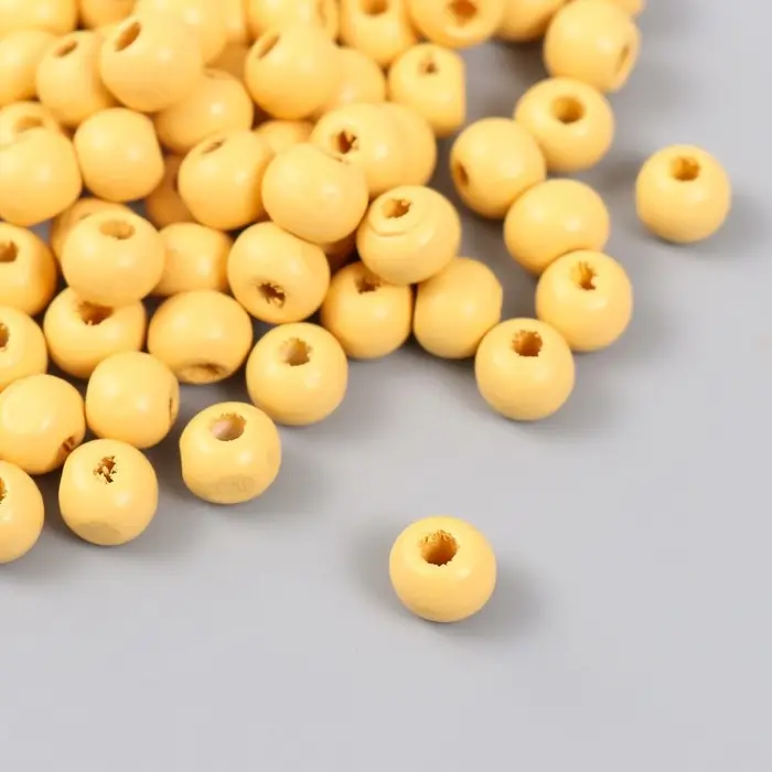 Бусины для творчества дерево "Самородок" d-0,8 см, набор 20 гр