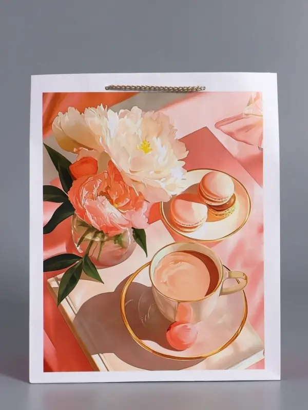 Пакет подарочный ламинированный, "Самой желанной" 26 х 12 х 32 см