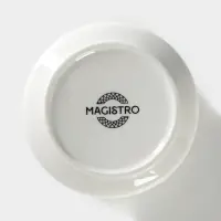 Сахарница с ложкой Magistro &laquo;Морской бриз&raquo;, 250 мл, фарфор, белая