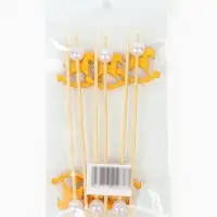 Шпажки "Лошадка" золотая, набор 6 шт.