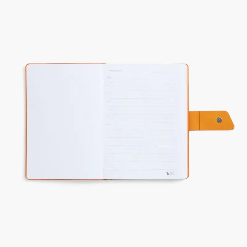 Ежедневник Boom, недатированный, черный с оранжевым Ежедневник Boom, недатированный, черный с оранжевым