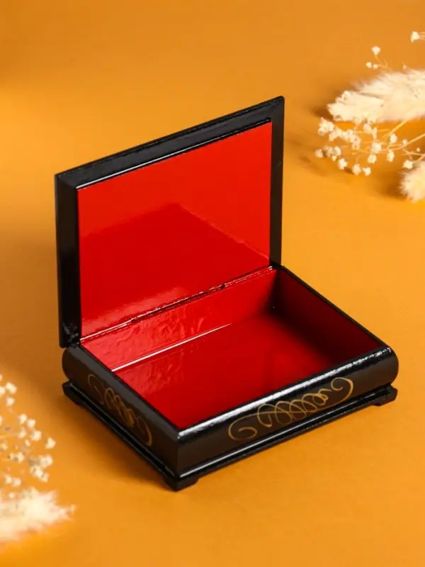 Шкатулка «Пара белых лошадей», 10×14 см, лаковая миниатюра