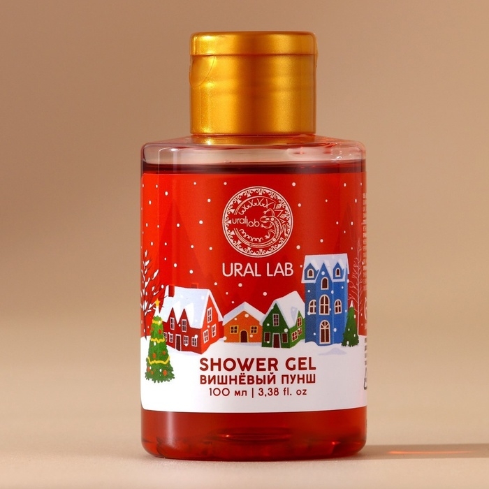 Новый Год. Гель для душа, 100 мл, аромат вишнёвого пунша Новый Год. Гель для душа, 100 мл, аромат вишнёвого пунша