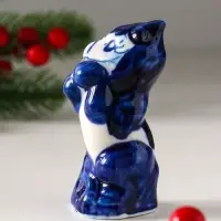 Фигурка фарфор гжель &laquo;Конь на дыбах&raquo;
