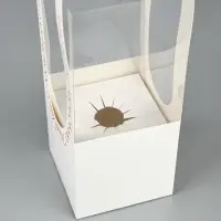 Коробка для цветов складная &laquo;С любовью&raquo;, 10&times;45&times;10 см