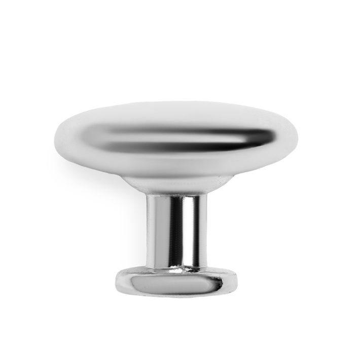 Ручка кнопка ТУНДРА LIGHT PK036CP (MD112CP), хром, 8 шт TMP