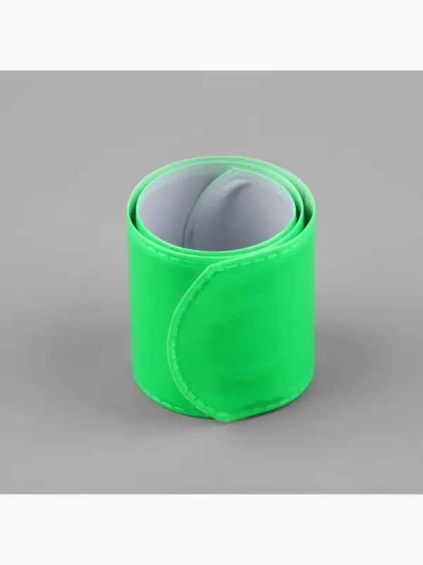 Светоотражающий слэп-браслет, самофиксирующийся, 22&times;3 см, цвет МИКС