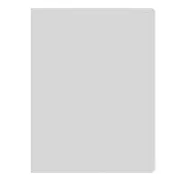 Папка с пружинным скоросшивателем А4, 500 мкм, корешок 15 мм, Calligrata, до 100 листов, белая