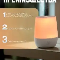 Увлажнитель воздуха Luazon HM-16, ультразвуковой, 125 мл, 1 Вт, USB Type-C, белый