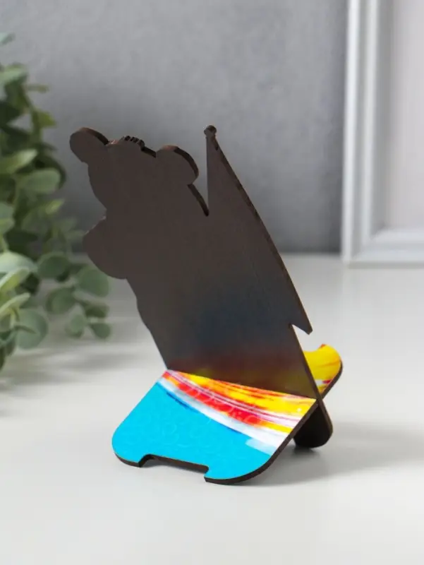 Подставка для телефона, планшета &laquo;Медведь Россия&raquo;, 19&times;10 см