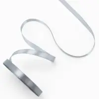 Лента атласная, 10 мм, 23±1 м, серый №03