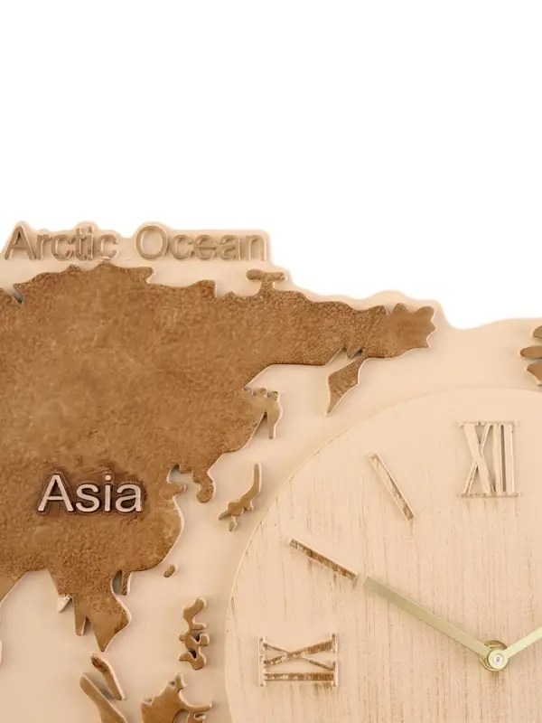 Часы настенные интерьерные &laquo;Материк&raquo;, серия: Карты мира, дискретный ход, 80&times;40 см, от батарейки 1&times;АА