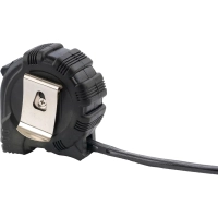 Рулетка Black, 3 м х 16 мм, обрезиненный корпус MATRIX (31013)