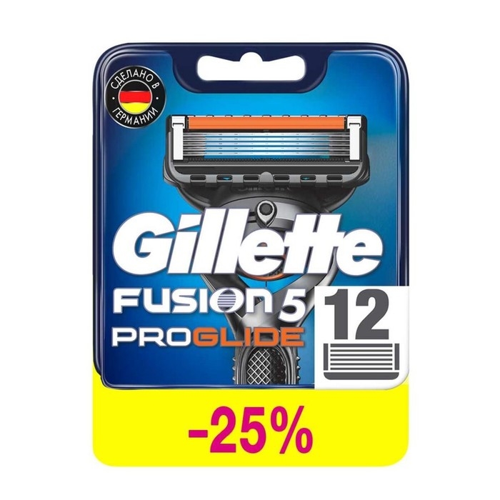 Сменные кассеты Gillette Fusion 5 Proglide, 12 шт.