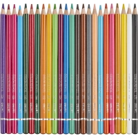 Карандаши цветные Deli липа 24 цв/наб мет.кор. 6565