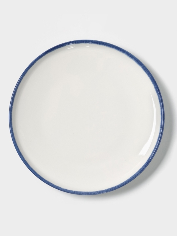 Тарелка десертная Тарелка десертная "Blue Lagoon" Magistro 21см 21,5х2,5, цвет белый, синий
