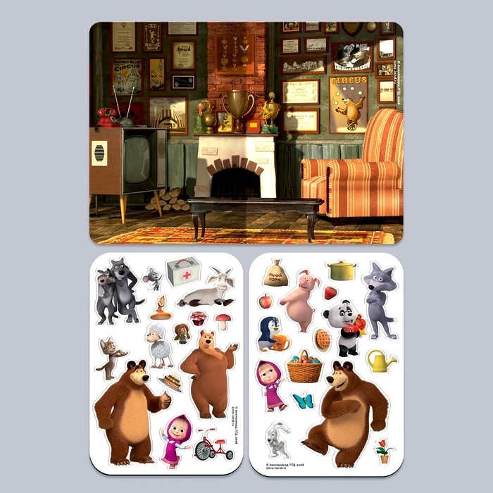 Магнитная игра «Развивающий», Маша и Медведь Магнитная игра «Развивающий», Маша и Медведь