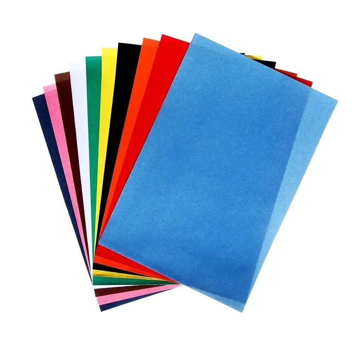 Набор бумаги бархатной А4, 10 листов, 10 цветов, плотность 110 г/м&sup2;