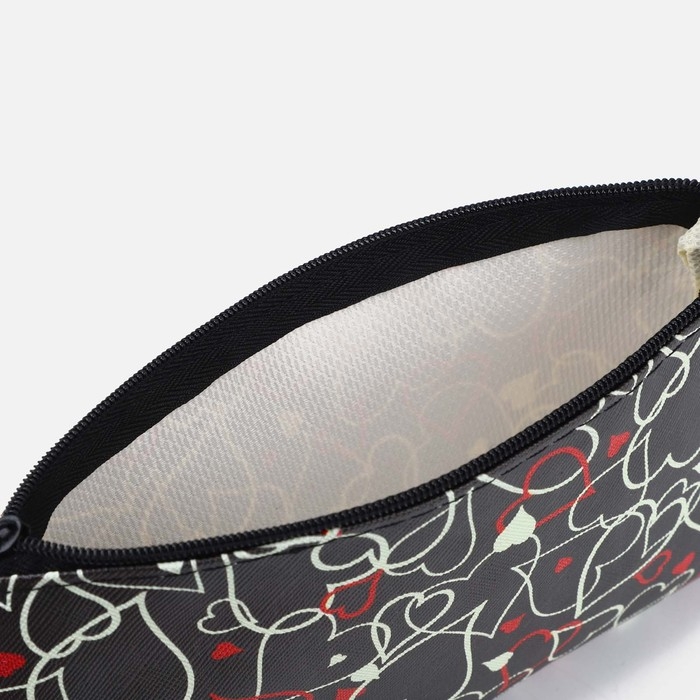 Косметичка на молнии, цвет чёрный Косметичка на молнии, цвет чёрный