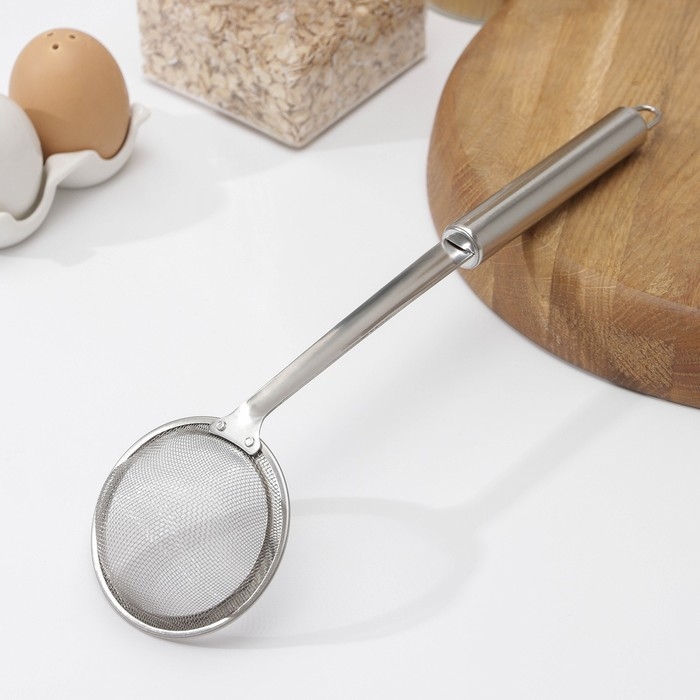 Сито Доляна Steel, для снятия пены, 31×8 см