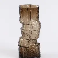 Ваза «Гоэтано», 30×13 см, стекло, коричневая