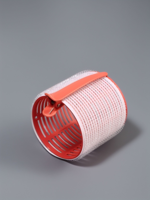 Бигуди-липучка с/зажим d6,5см (наб 6шт цена за наб) персик пакет