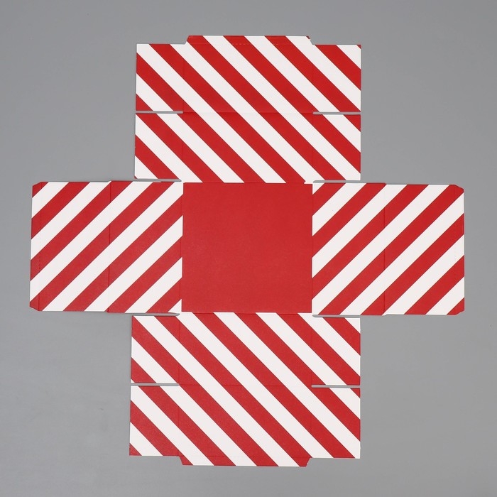 Подарочная коробка новогодняя складная «Дед Мороз», 15 х 15 х 8 см, Новый год Подарочная коробка новогодняя складная «Дед Мороз», 15 х 15 х 8 см, Новый год