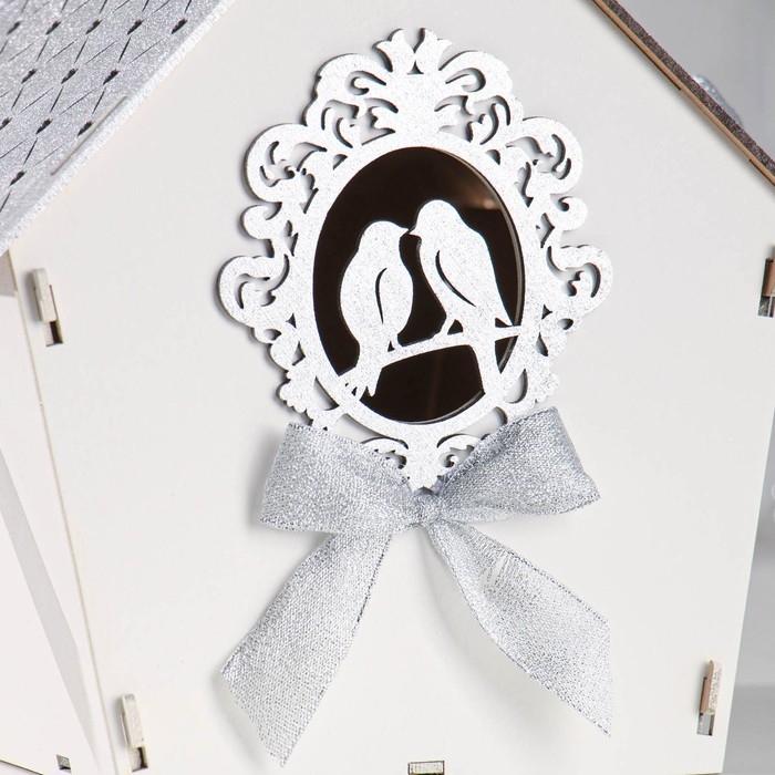 Семейный банк Семейный банк "Дом с птицами", 22,5х21х23,5 см, серебро