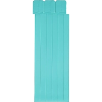 Закладки самоклеящиеся для книг, прямые, наб. 6 шт,350мкм, бирюз, 2921-118