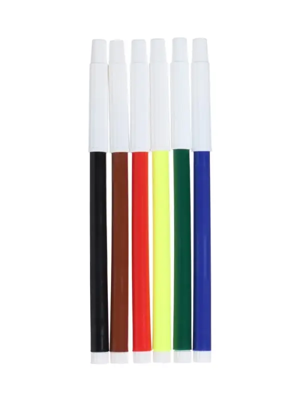 Фломастеры 6 цветов Calligrata &laquo;Принцесса&raquo;, невентилируемый колпачок