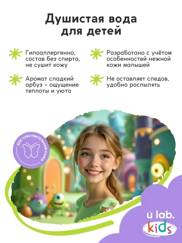 Душистая вода &laquo;Монстрики&raquo;, 30 мл, аромат сладкий арбуз, URAL LAB