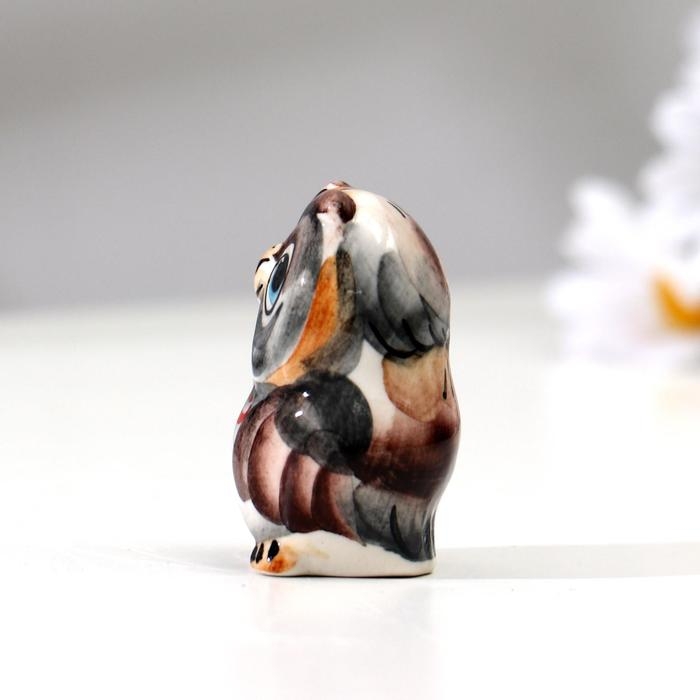 Сувенир Сувенир "Сова мультяшная", гжель цветная