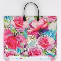 Пакет "Матисс", полиэтиленовый с пластиковой ручкой, 38 х 34 + 3 см, 90 мкм