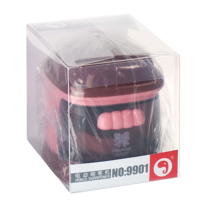 Точилка электрическая(батарейки в комплект не входят) работает от 2-х АА батар Бордо/Роз Точилка электрическая(батарейки в комплект не входят) работает от 2-х АА батар Бордо/Роз