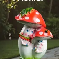 Садовая фигура из гипса &laquo;Парочка мухоморов&raquo;, 20&times;18&times;25 см