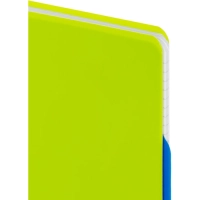 Бизнес-тетрадь А4,140 л,пласт обл, с разд,спир,ATTACHE FANTASY,салат