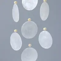 Ловец снов "Звёздочка" перламутр 13 кружков d=4,8 см 13,5х48 см