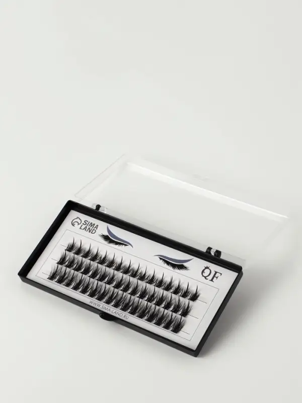 Набор накладных ресниц &laquo;Аниме&raquo;, пучки, 10, 12, 14 мм, чёрные