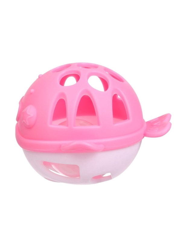 Прорезыватель силиконовый для зубов с погремушкой Крошка Я «Рыбка», в кейсе, розовый Прорезыватель силиконовый для зубов с погремушкой Крошка Я «Рыбка», в кейсе, розовый