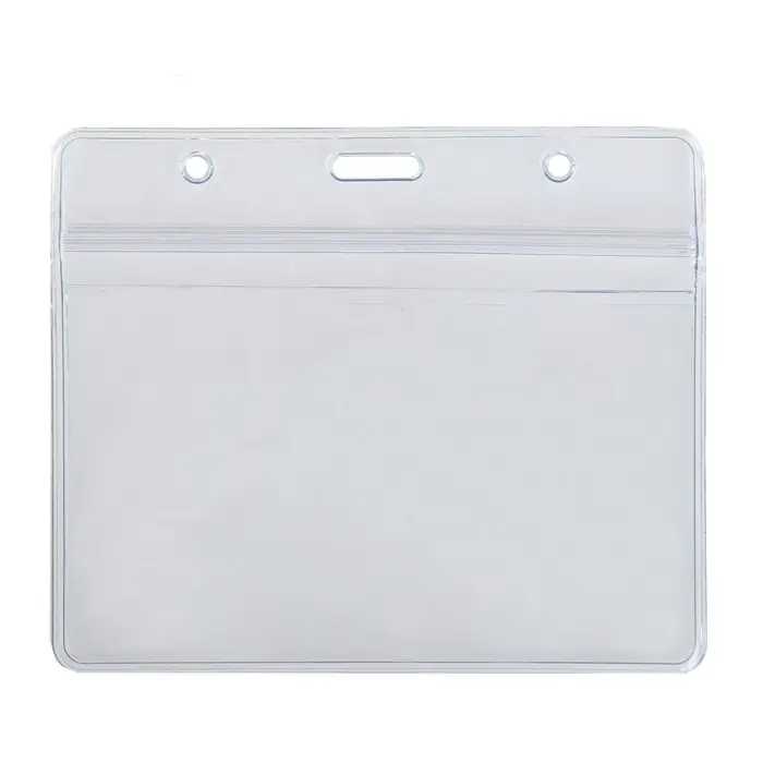 Бейдж горизонтальный Calligrata 108&times;76 мм, внешний размер 95&times;115 мм, 350 мкр, с зип защёлкой